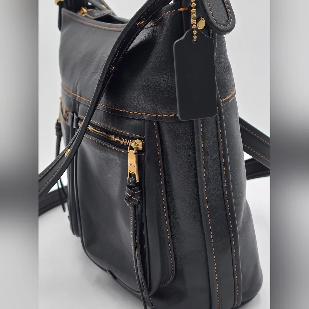 Coach Glovetanned Leather Andy Crossbody, EUC, Black - Picture 2 of 16